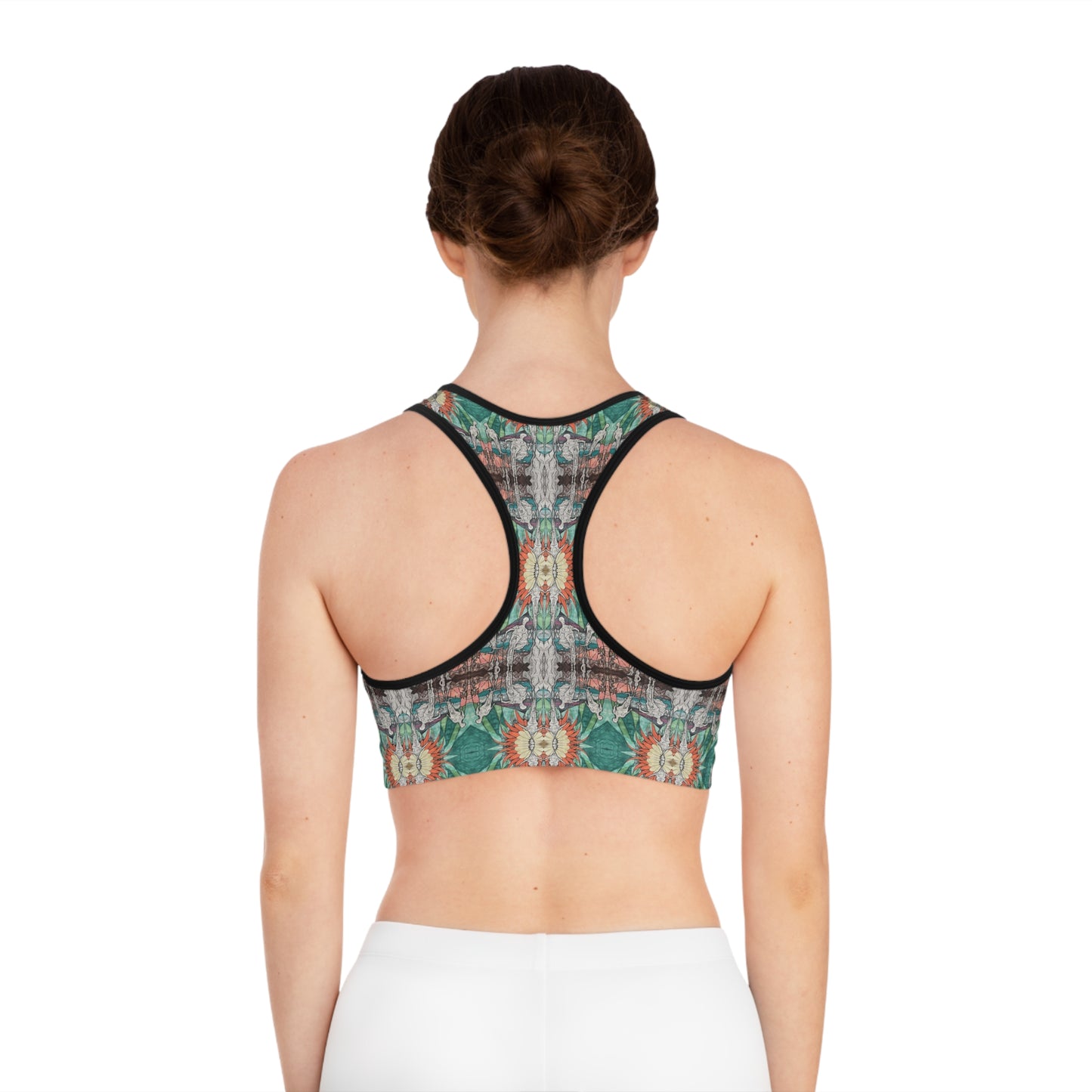 "Flowery People" Sports Bra